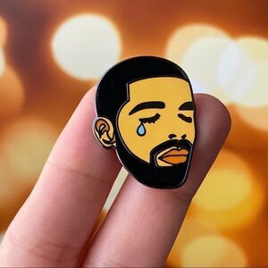 Crying Drake Tears Enamel Pin/ Brooch